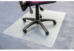 Stoelmat Floortex PVC 120x150cm voor zachte vloeren