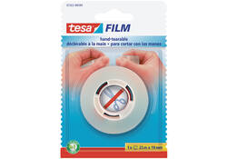 Plakband tesafilm® 25mx19mm handscheurbaar transparant