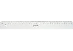 Liniaal Quantore 30cm kunststof transparant