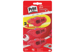 Lijmroller Pritt navulcassette permanent 2+1 gratis blister