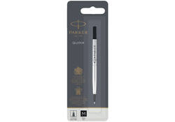 Rollerpenvulling Parker Quink medium zwart blister à 1 stuk