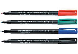 Viltstift Staedtler Lumocolor 318 permanent F rood