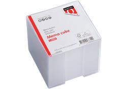 Memokubus Quantore 10x10x9cm transparant met 900vel