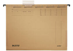 Hangmap Leitz Alpha A4 met balg 348x260mm natuurbruin