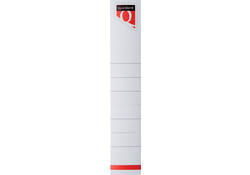 Rugetiket Quantore smal 34x190mm zelfklevend wit