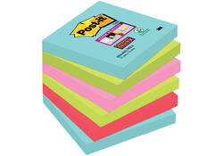 Memoblok Post-it 654 Super Sticky 76x76mm Miami