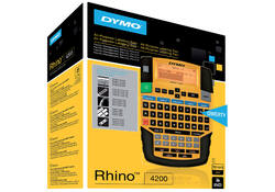 Labelprinter Dymo Rhino 4200 industrieel azerty 19mm geel