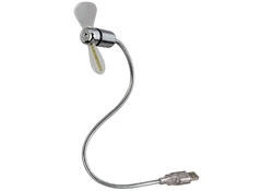Ventilator Hama voor notebook zwanenhals USB zilvergrijs