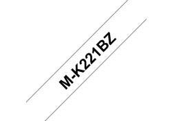 Labeltape Brother P-touch M-K221 9mm zwart op wit