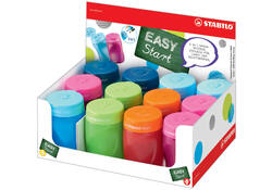 Puntenslijper STABILO Easy 4500 3 in 1 assorti in rechts- en linkshandig en in kleur