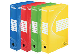 Archiefdoos Esselte Boxycolor 80mm 352x250mm geel