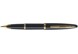 Vulpen Waterman Carene Sea black lacquer GT medium