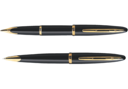 Vulpen Waterman Carene Sea black lacquer GT medium