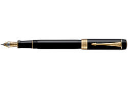 Vulpen Parker Duofold Classic black 18k GT fijn