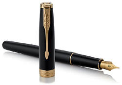 Vulpen Parker Sonnet black lacquer GT medium