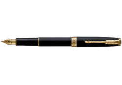 Vulpen Parker Sonnet matte black lacquer GT medium