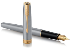 Vulpen Parker Sonnet stainless steel GT fijn