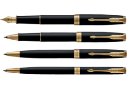 Rollerpen Parker Sonnet matte black GT fijn