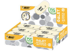 Gum Bic Galet pvc vrij zacht potlood wit