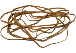 Elastiek Standard Rubber Bands 24 150x1.5mm 50gr 85 stuks bruin