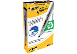 Viltstift Bic Velleda 1701 whiteboard rond large assorti doos à 4 stuks