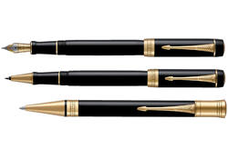 Vulpen Parker Duofold Classic black 18k GT fijn