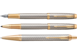 Rollerpen Parker IM Premium warm grey GT fijn