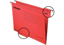 Hangmap Esselte Classic folio V-bodem 382x240mm rood