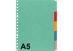 Tabbladen Kangaro A5 17-gaats P505M 5-delig assorti karton