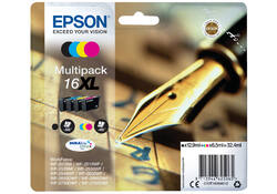 Inktcartridge Epson 16XL T1636 zwart + 3 kleuren
