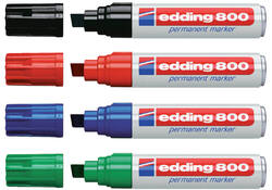 Viltstift edding 800 schuin 4-12mm zwart
