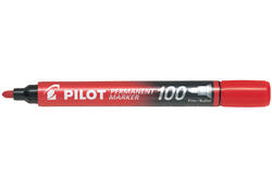 Viltstift PILOT 100 rond fijn rood