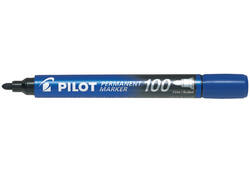 Viltstift PILOT 100 rond fijn blauw doos à 15+5 gratis