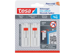 Klevende spijker tesa® behang en pleisterwerk 1kg verstelbaar wit