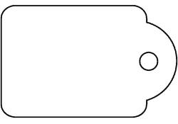 Label Apli karton nr383 7x19mm wit