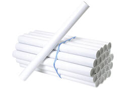 Verzendkoker CleverPack A3 330x29.7x1.2 met doppen wit pak à 20 stuks