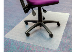 Stoelmat Floortex PVC 120x150cm voor zachte vloeren