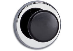 Magneet met knop MAUL Ø65mm trekkracht 12kg chroom/zwart
