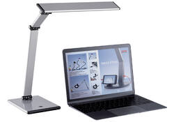Bureaulamp Hansa led Slim zilvergrijs