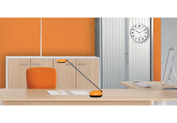 Wandklok Unilux Attraction Ø 22cm lichtgrijs/wit
