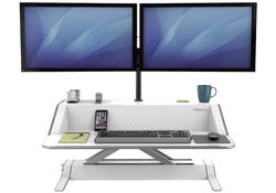 Zit-Sta werkplek Fellowes Lotus wit