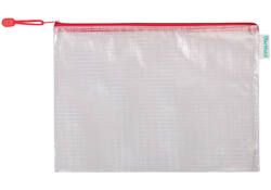 Opbergtas Tarifold met rits 330x240mm PVC rood