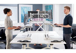 Zit-Sta werkplek Fellowes Lotus zwart
