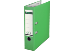 Ordner Leitz 1010 180° 80mm PP A4 lichtgroen