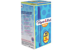 Balpen Paper Mate Inkjoy 100 medium blauw valuepack 80+20 gratis