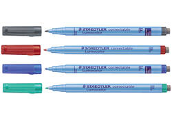 Viltstift Staedtler Lumocolor 305 non permanent correctable F blauw