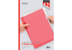 Insteekmap L-model Quantore A4 PP 0.12mm rood 25 stuks