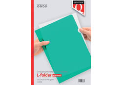 Insteekmap L-model Quantore A4 PP 0.12mm groen 25 stuks