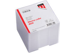 Memokubus Quantore 10x10x9cm transparant met 900vel