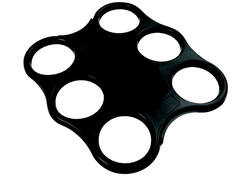 Bekerplateau Sensations voor 6 bekers zwart